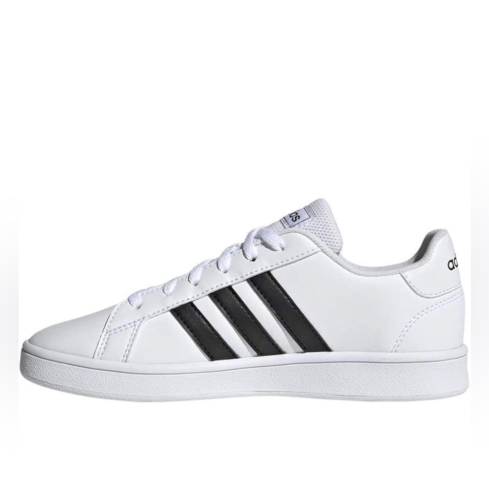 Adidas Grand Court K Sneakers w/ Stripes
